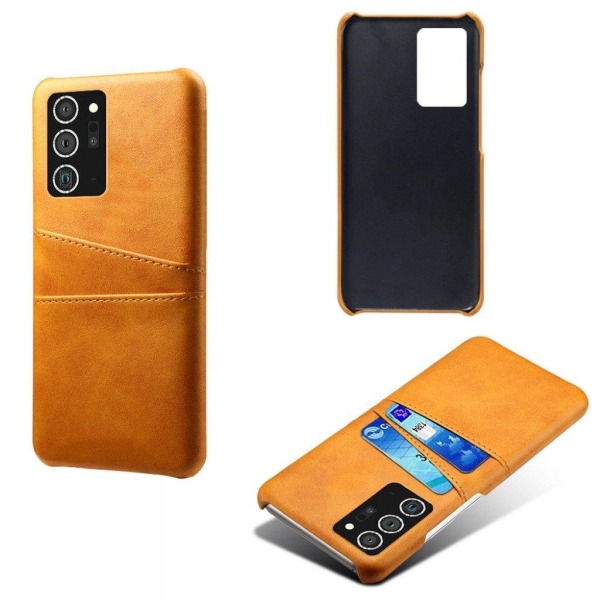 Dual Card Etui Samsung Galaxy Note 20 Ultra - Orange Orange