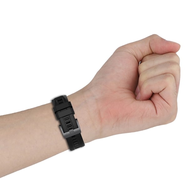 20 mm Garmin Fenix 7S / Instinct 2S klockarmband i silikon med metallspänne - Midnattsblå Blå