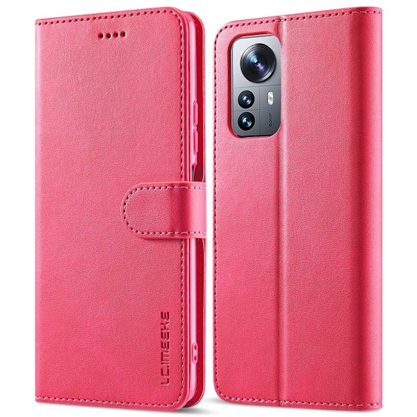 LC.IMEEKE Xiaomi 12 Pro flip case - Punainen Red