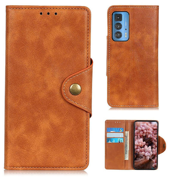 Alpha Motorola Edge 20 Pro Flippetui - Brun Brown