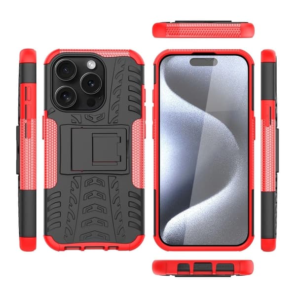 Offroad Etui iPhone 15 Pro - Rød Red