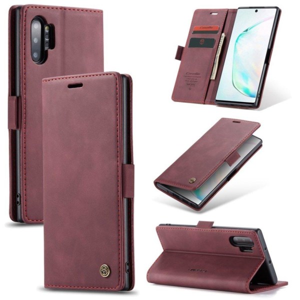 CaseMe Samsung Galaxy Note 10 Plus Vintage Etui - Rød Red