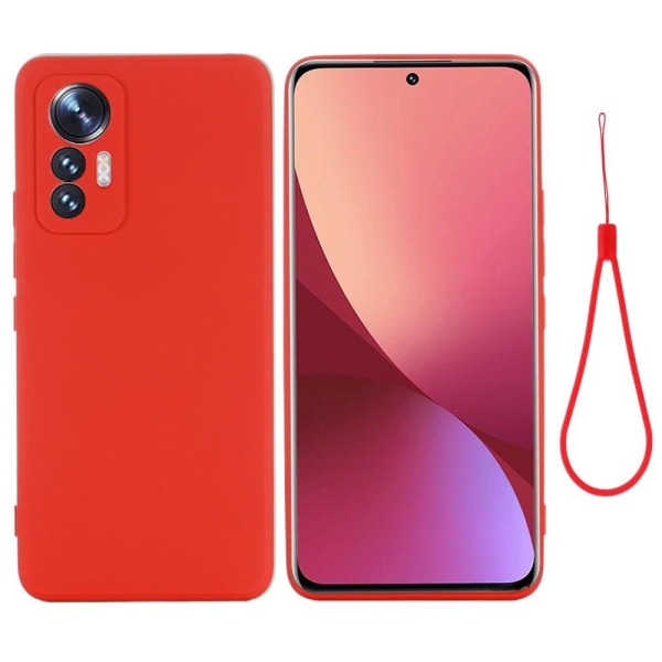 Matte Liquid Xiaomi 12 Lite silikone cover - Rød Red