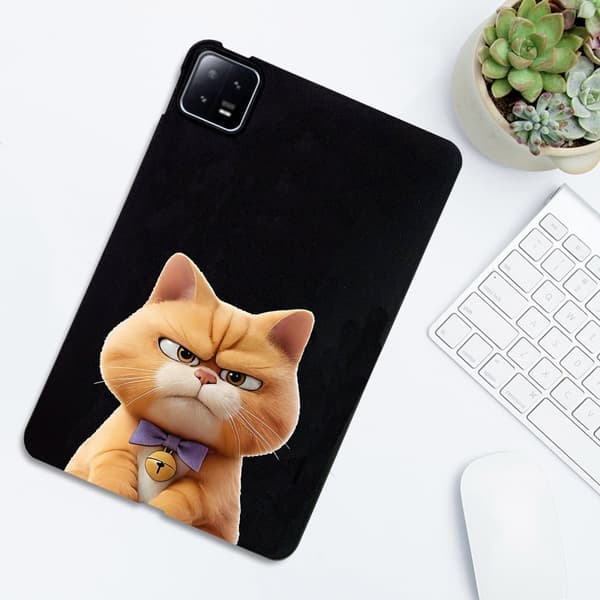 Xiaomi Pad 6 Pro / Pad 6 Case Pattern Printing Slim Flexible Tablet Protective Cover - Corgi Brown