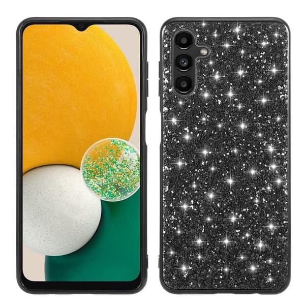 Glitter Samsung Galaxy A26 cover - Sort Black