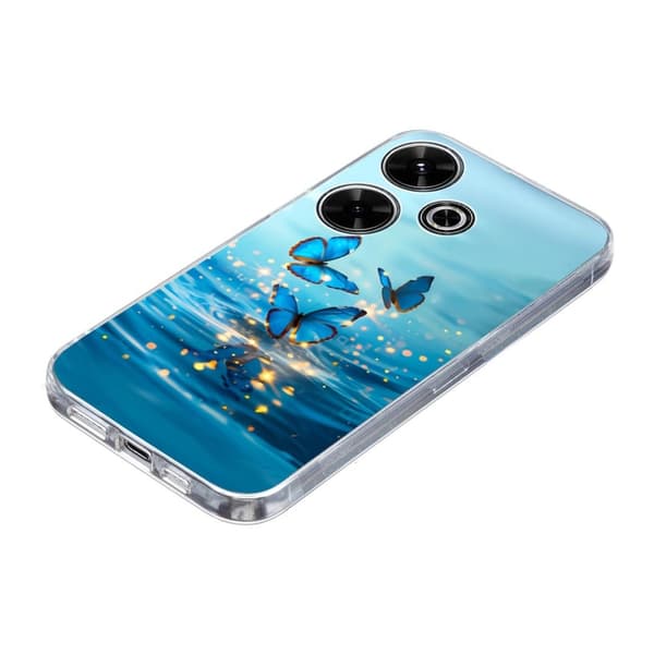 Vibe Xiaomi Redmi Note 14 5G -kansi - Sininen Perhonen Blue