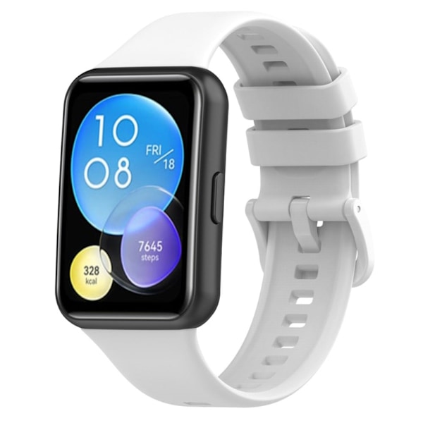Huawei Watch Fit 2 silikonikellon hihna - Valkoinen White