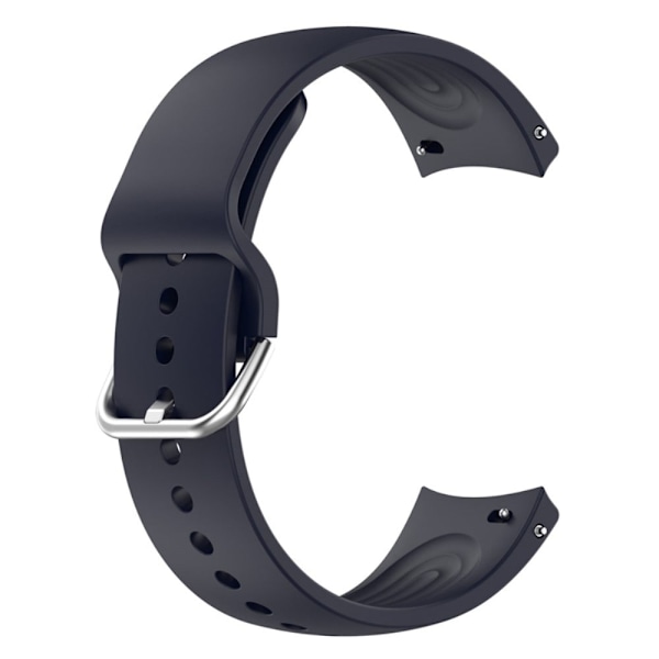 22 mm universal klockarmband i silikon med metallspänne - Midnattsblå Blå