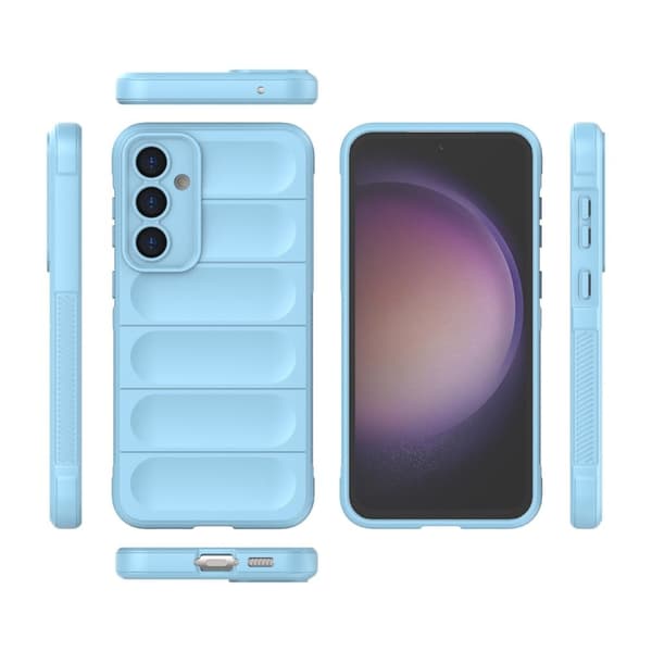Blødt grebsformet cover til Samsung Galaxy S23 FE - Blå Blue