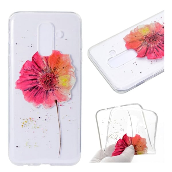 Samsung Galaxy A6 Plus Kuvallinen Pehmeä TPU Takaosan Suojakuori - Eloisa Kukka Multicolor