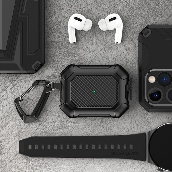 AirPods Pro-etui i kulfiber - Sort Black