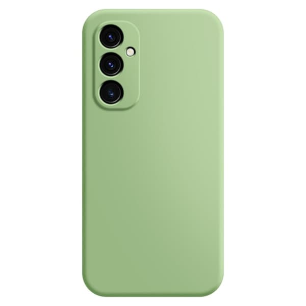 Mikrofiberforet blødt gummi Oppo A15 cover - Grøn Green
