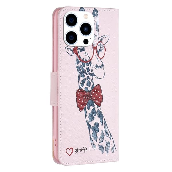Wonderland iPhone 15 Pro Flippetui - Sjiraff Pink
