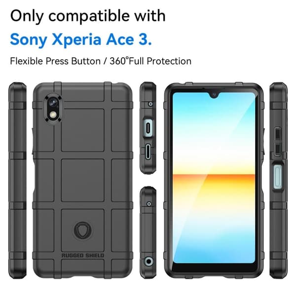 Rugged Shield Etui Sony Xperia Ace Iii - Sort Black