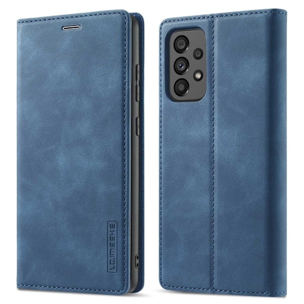 LC.IMEEKE Samsung Galaxy A73 flip etui - Blå Blue