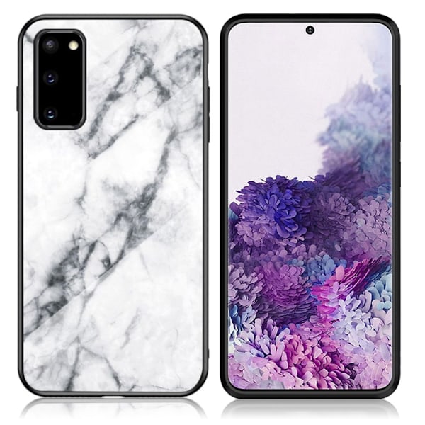 Fantasy Marmor Samsung Galaxy S20 skal - Vit Vit
