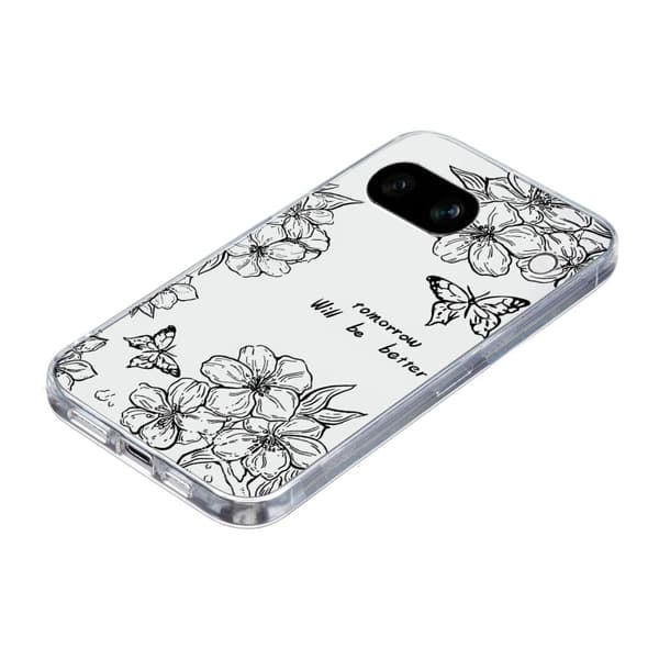 Vibe Google Pixel 9a -kansi - Perhonen Kukka Black