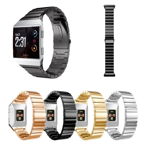 Ranneke Fitbit Ionic mallin älykellolle - Musta Black