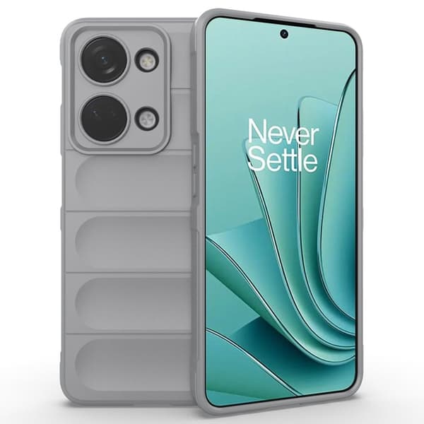 Deksel med mykt grep for OnePlus Nord 3 / OnePlus Ace 2V - Lysegrå Silver grey