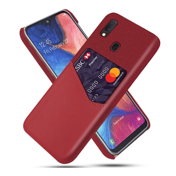 Bofink Samsung Galaxy A20e Card Kuoret - Punainen Red