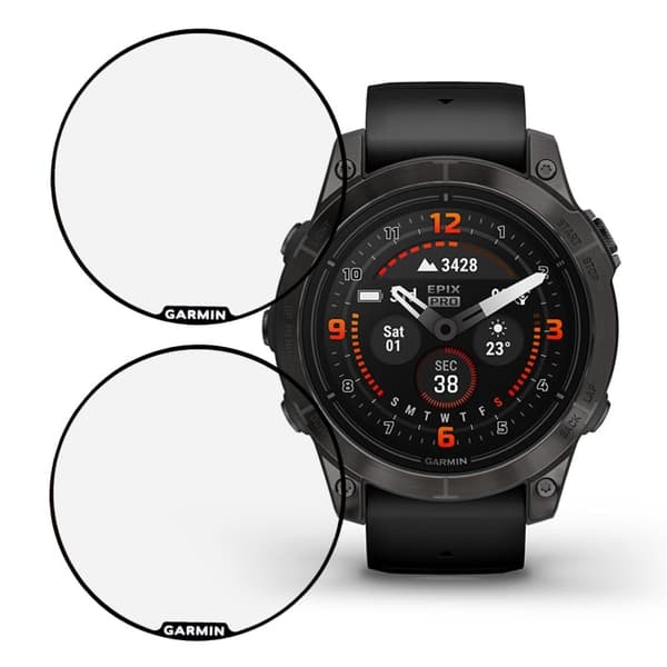 2Pcs Garmin Epix Pro (Gen 2) 47mm clear screen protector Transparent