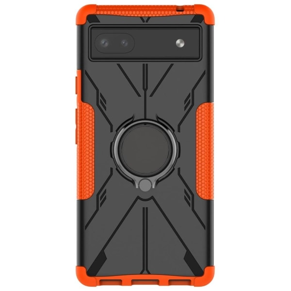 Kickstand cover with magnetic sheet for Google Pixel 6a - Orange Orange