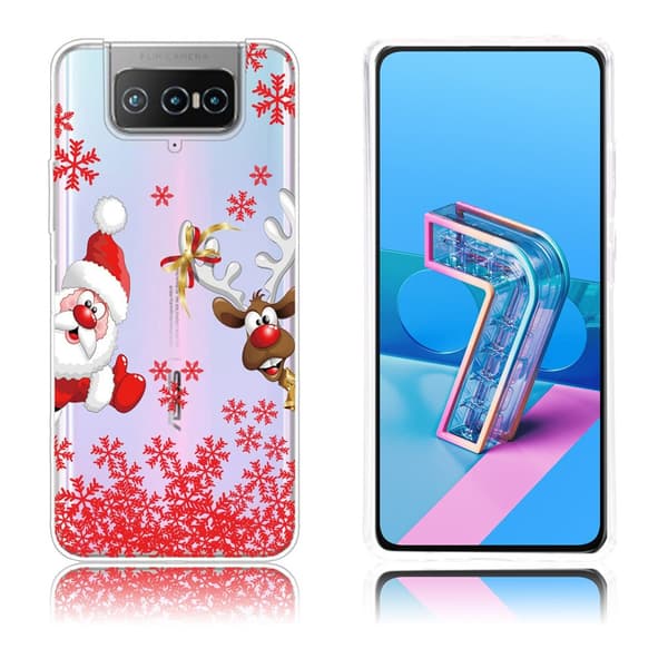 Christmas ASUS Zenfone 7 Pro etui - Thumb-up Santa Red