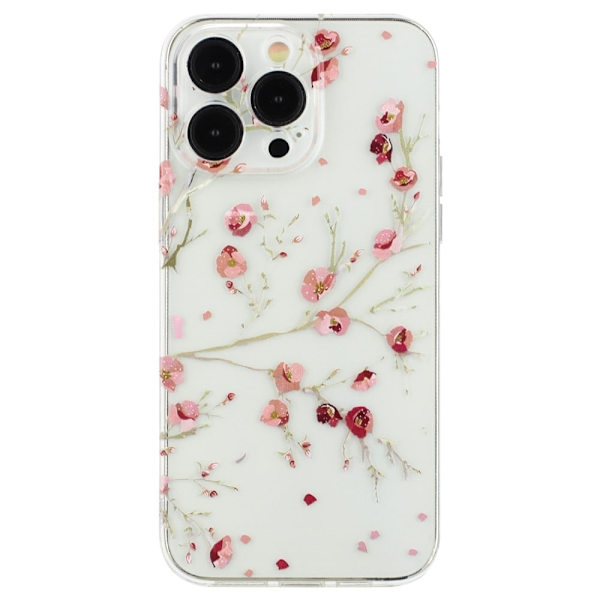 Deco iPhone 15 Pro Max kotelot - Kukka Pink