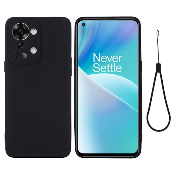 Matta nestesilikoninen kuori OnePlus Nord 2T - Musta Black