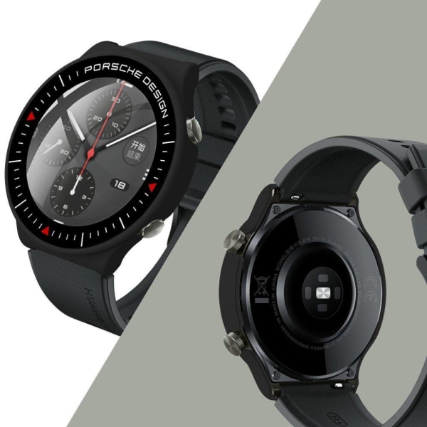 Huawei Watch GT 2 Pro (Porsche Design) durable frame + tempered Svart