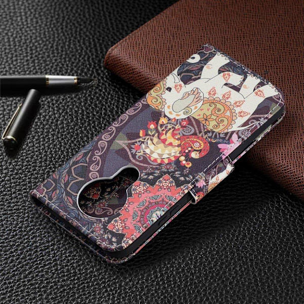 Wonderland Nokia 3.4 Flippetui - Malanda og Elefant Multicolor
