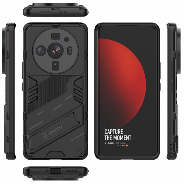 Shockproof Hybrid Suojakuori With A Modern Touch For Xiaomi 12s Ultra - Musta Black