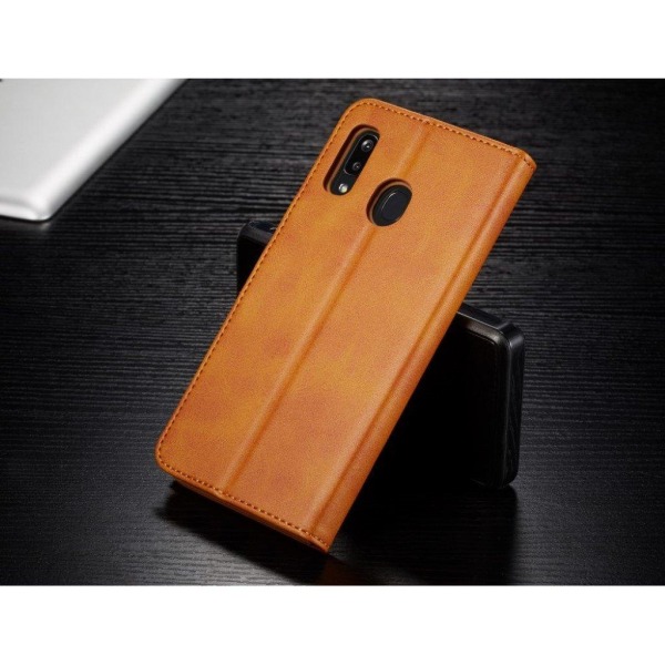 LC.IMEEKE Samsung Galaxy A40 Flip Etui - Brun Brown