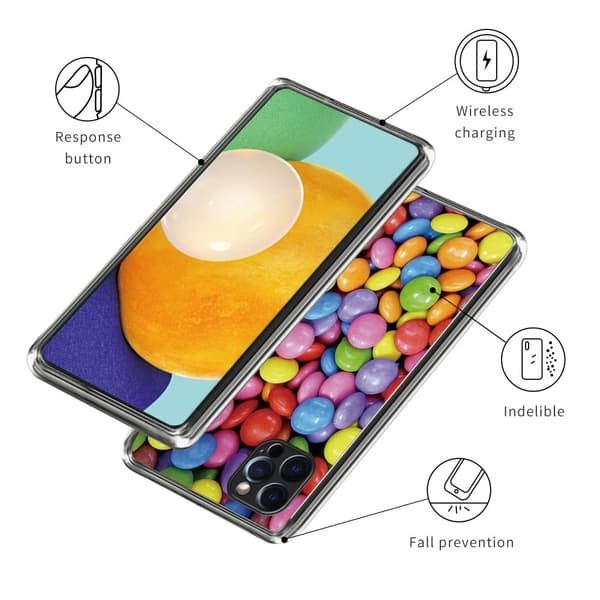 Deco iPhone 16 Pro deksel - Regnbuegodteri Multicolor