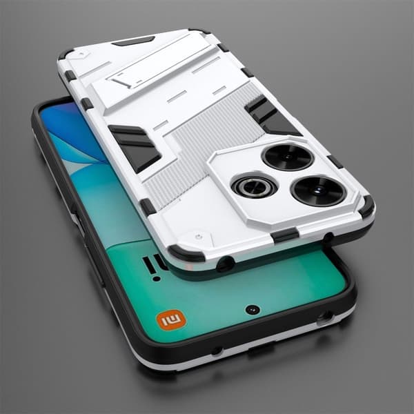 Stødsikkert moderne Xiaomi Redmi 13 hybridcover - Hvid White