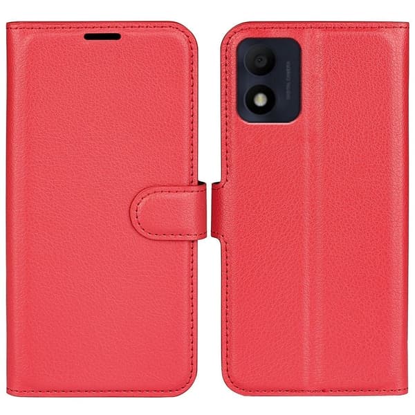 Klassisk Alcatel 1B (2022) flip etui - Rød Red