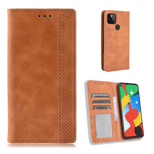 Bofink Vintage Google Pixel 4a 5G leather case - Brown Brown