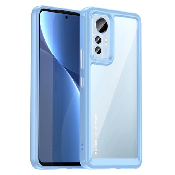 Xiaomi 12 Lite smart akryl cover - Babyblå Blue