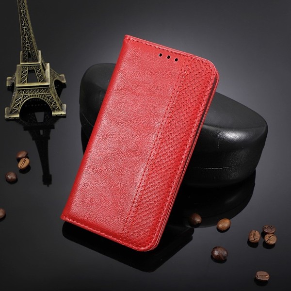 Bofink Vintage Google Pixel 4a læder etui - Rød Red