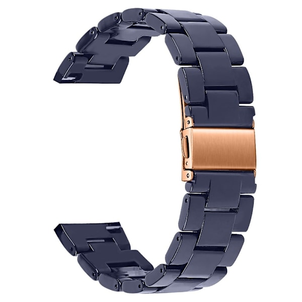 Resin Band Popglory Smart Watch Replacement Strap - Midnattsblå Blue