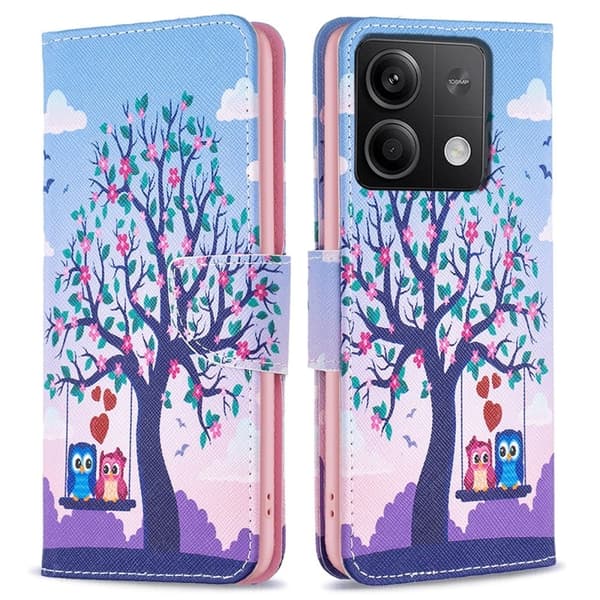 Wonderland Xiaomi Redmi Note 13 5G  fodral -Två Ugglor Blå