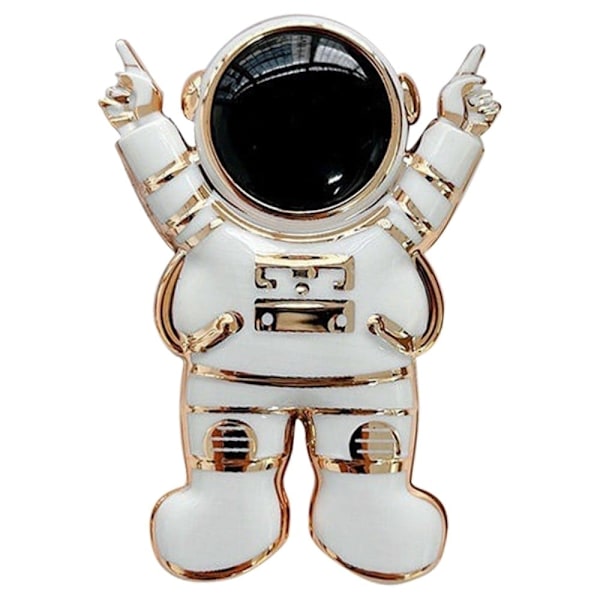Universellt galvaniserat telefonfäste med tecknad astronaut - Vit Vit