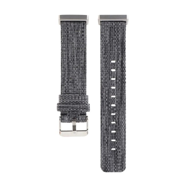 Fitbit Sense 2 / Versa 4 nylon watch strap - Grey Silvergrå