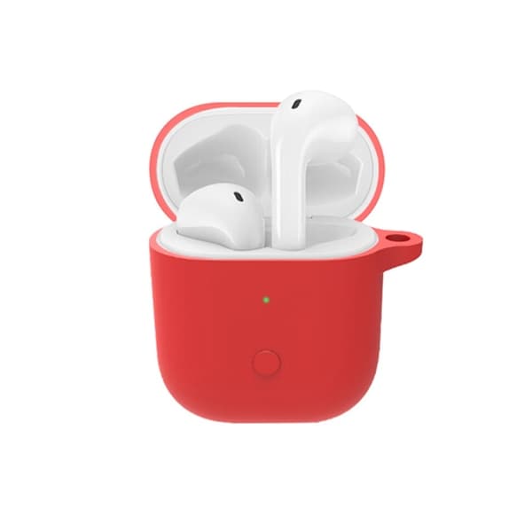 Realme Buds Air Neo silikonikotelo soljella - Punainen Red