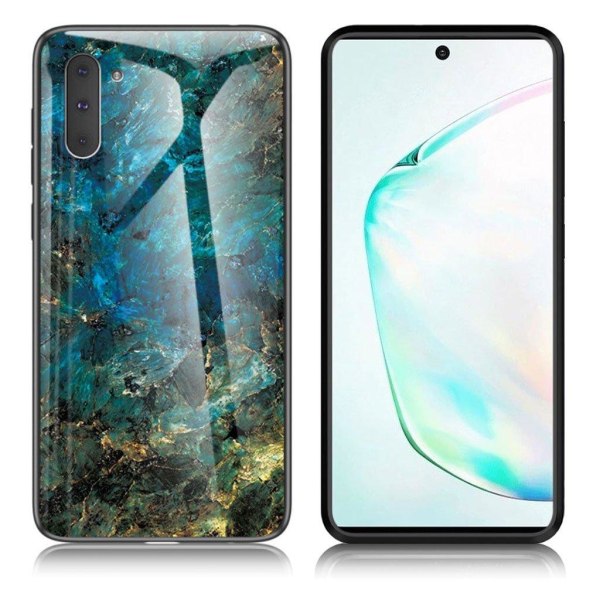 Fantasy Marmor Samsung Galaxy Note 10 skal - Smaragd Grön