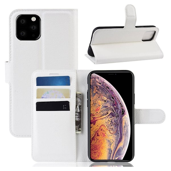 Alpha läder iPhone 11 Pro Max fodral - Vit Vit