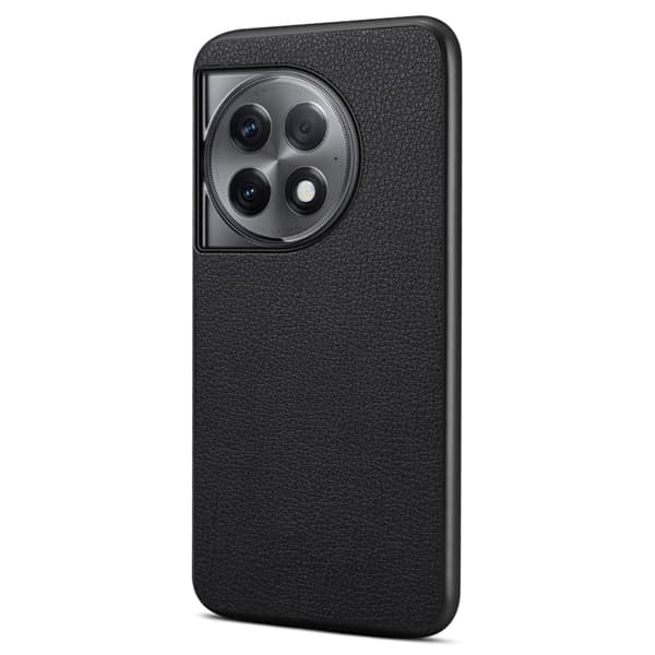Matt og elegant OnePlus Ace 2 Pro-deksel med struktur - Svart Black