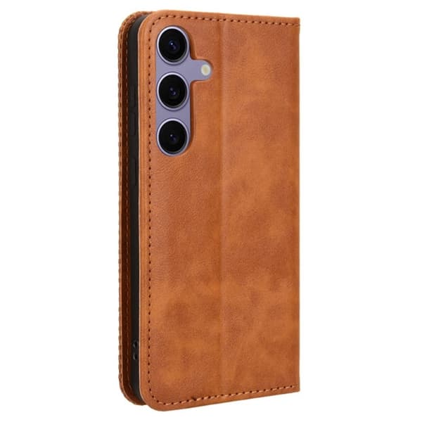 Bofink Vintage Samsung Galaxy S24 Plus læderetui - Brun Brown