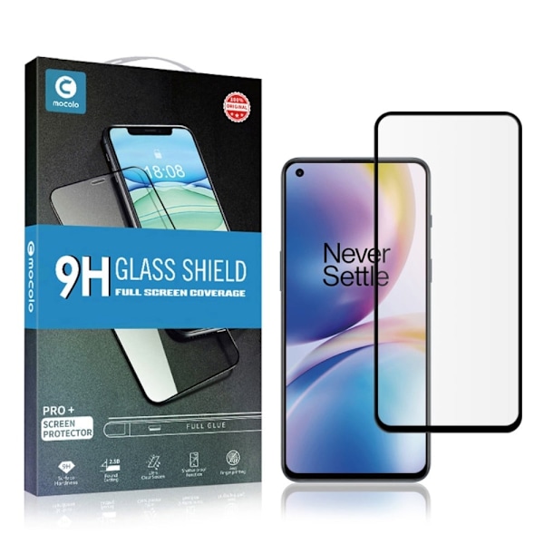 MOCOLO HD OnePlus Nord 2 5G skærmbeskytter i hærdet glas - Sort Udgave Transparent