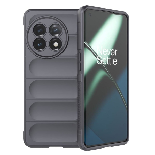 Blødt grebsformet cover til OnePlus 11 - Sølv/Grå Silver grey